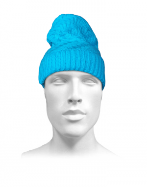 Unisex acrylic  self Designer Cap skyblue